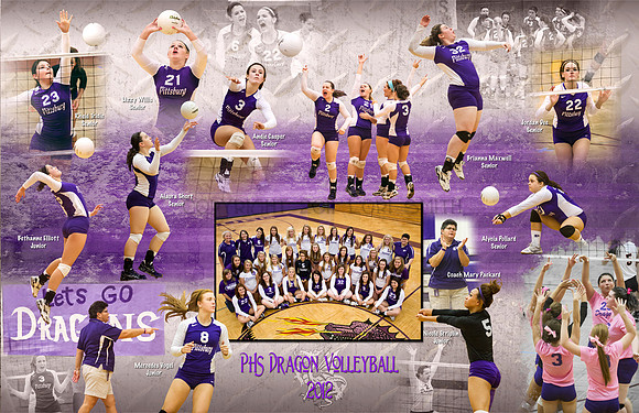 2012 Varsity Volleyball Team Composite