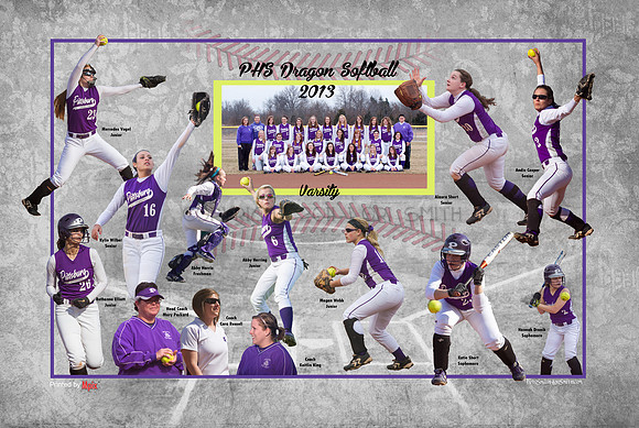2013 Varsity Softball Team Composite