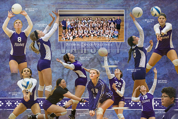2013 Varsity Volleyball Team Composite